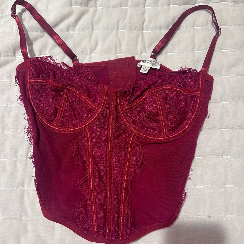 PacSun Red Lace Bustier